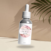 赤面ピンク金ゴールドグリッター大理石瑪瑙プロダクトラベル ラウンドシール