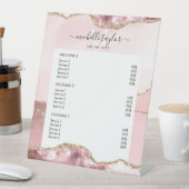 赤面ピンク金ゴールドシック価格リストサービスモノグラム 台座サイン (インサイチュ)