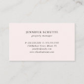 赤面ピンク金ゴールドパイナップル実在島不動産業者 名刺 (裏面)