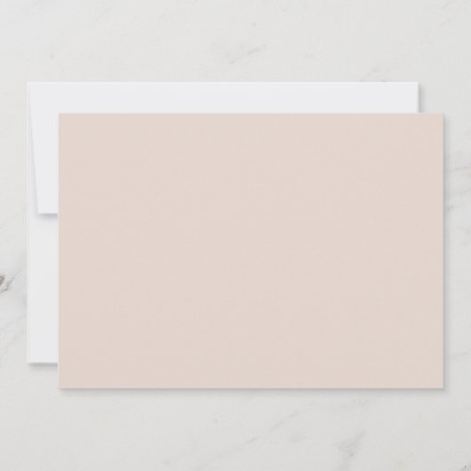 赤面ピンク金ゴールドパンパスグラスファースト聖餐式 サンキューカード (裏面)