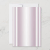 赤面ピンク金ゴールドファンシープリンセスベビーシャワー 招待状 (裏面)