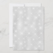 赤面ピンク金ゴールドフローラカボチャ女の子ベビーシャワー 招待状 (裏面)