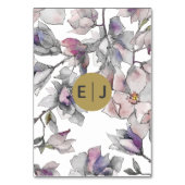 赤面ピンク金ゴールドフローラガーデンボタニッ結婚クス テーブルナンバー (裏面)