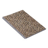 赤面ピンク金ゴールドブラックレオパード印刷 ノートブック (右側)