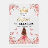 赤面ピンク金ゴールドプリンセスキンセアニェラウェルカム アクリルサイン (正面)