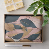 赤面ピンク金ゴールドボホ葉トレンディーコレクション 薄葉紙 (ギフト)