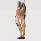 赤面ピンク金ゴールドボホ葉人気があるコレクション レギンス (左)