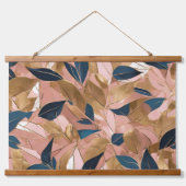 赤面ピンク金ゴールドボホ葉人気があるコレクション 吊り下げ型タペストリー (正面2)