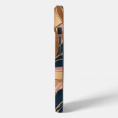 赤面ピンク金ゴールドボモダンホ葉コレクション Case-Mate iPhoneケース (裏面 / 左)