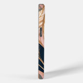 赤面ピンク金ゴールドボモダンホ葉コレクション Case-Mate iPhoneケース (裏面 / 右)