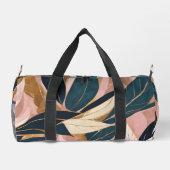 赤面ピンク金ゴールドボートレンディー離れコレクション ダッフルバッグ (裏面)