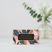 赤面ピンク金ゴールドボートレンディー離れコレクション 名刺 (スタンド正面)