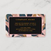 赤面ピンク金ゴールドボートレンディー離れコレクション 名刺 (裏面)