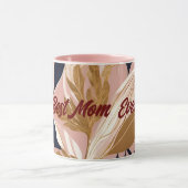 赤面ピンク金ゴールドボー葉ホモダンコレクション マグカップ (中央)