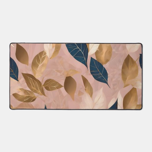 赤面ピンク金ゴールドボー離れホ人気があるコレクション デスクマット (正面)