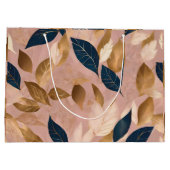 赤面ピンク金ゴールドボー離れホ人気があるコレクション ラージペーパーバッグ (裏面)