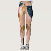 赤面ピンク金ゴールドボー離れホ人気があるコレクション レギンス (正面)