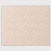 赤面ピンク金ゴールドマーメイドはかりで測トレンディーガーリー ラッピングペーパー (フラット)