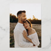 赤面ピンク金ゴールドモノグラムのリハ結婚ーサルディナー 箔招待状 (裏面)