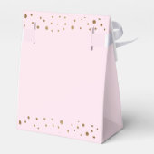 赤面ピンク金ゴールドラブスクパーソナライズされたリッ結婚クのF フェイバーボックス (裏面サイド)