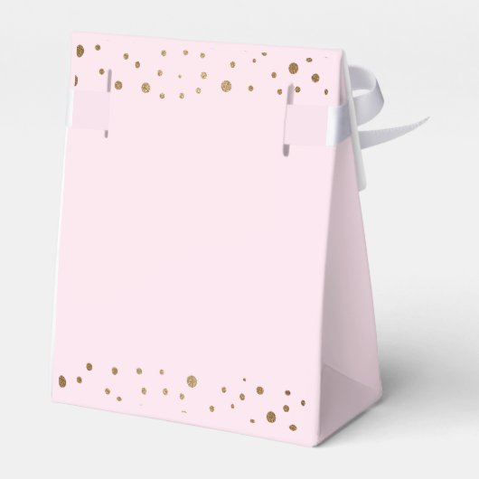 赤面ピンク金ゴールドラブスクパーソナライズされたリッ結婚クのF フェイバーボックス (裏面サイド)