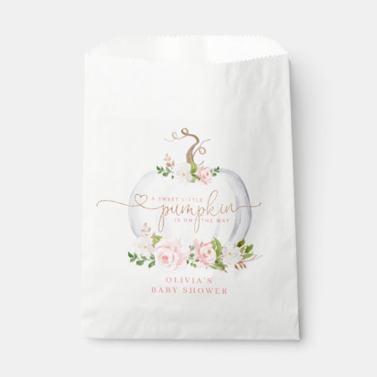 赤面ピンク金ゴールドリトルカボチャ フェイバーバッグ (正面)