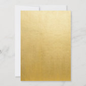 赤面ピンク金ゴールド小さな蝶の赤ちゃんシャワー 招待状 (裏面)