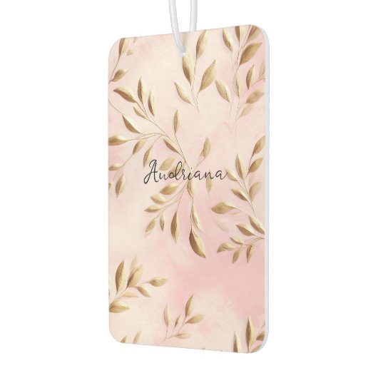 赤面ピンク離れ金ゴールド結婚ズ カーエアーフレッシュナー (左)