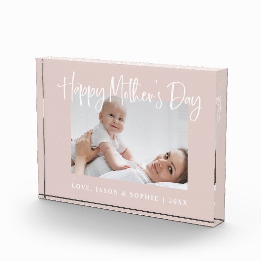 赤面ピンク|おモダン母さんの日をスクリプト フォトブロック (右)