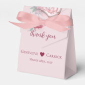 赤面ピンク&クリムゾンレッド結婚ズ フェイバーボックス (正面サイド)