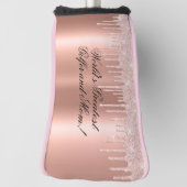 赤面ピンク – グリッタードライ素晴らしプ – ゴルファー&ママ ゴルフヘッドカバー (回転90)