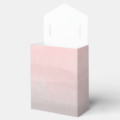 赤面ピンク&グレーモダンの水彩甘い16 フェイバーボックス (オープン)