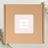 赤面ピンク | シックフローララベル スクエアシール