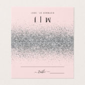 赤面ピンク&シルバーグリッター結婚ズ座席表 (外部フラット)