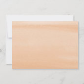 赤面ピンク&セージ水彩ブライダルシャワーバイメール 招待状 (裏面)