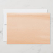 赤面ピンク&セージ水彩ブライダルシャワーバイメール 招待状 (裏面)