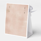 赤面ピンク&ネイビーカボチャ性別リビールパーティー フェイバーボックス (裏面サイド)