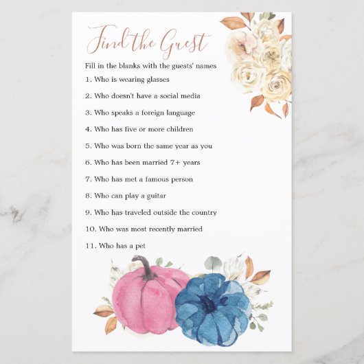 赤面ピンク&ネイビーカボチャ素朴ーザゲスト (正面)