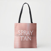 赤面ピンク – バラゴールドフォイルスプレータンサプライ トートバッグ (正面)