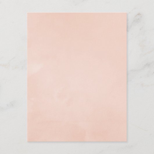 赤面ピンク&バラ金ゴールドバラ結婚ズゲスト詳細 エンクロージャーカード (裏面)