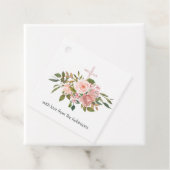 赤面ピンク&バラ金ゴールドフローラファーストホーリーコミュニオン フェイバータグ (インサイチュ)