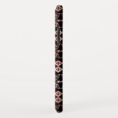 赤面ピンク – バラ金ゴールドボーホハンドドパターン Case-Mate iPhoneケース (裏面/右)