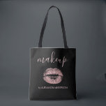 赤面ピンク – バラ金ゴールドリップメイクアップ トートバッグ<br><div class="desc">赤面ピンク – バラ金ゴールド口紅メイクアップモノグラム美容師バッグ。このビジネスバッグカスタマイズは、あなたの職業と名前を含めることができる。</div>