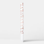 赤面ピンク – バラ金ゴールド水玉模様パターンモノグラム Case-Mate iPhoneケース (裏面 / 右)