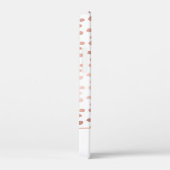 赤面ピンク – バラ金ゴールド水玉模様パターンモノグラム Case-Mate iPhoneケース (裏面 / 右)