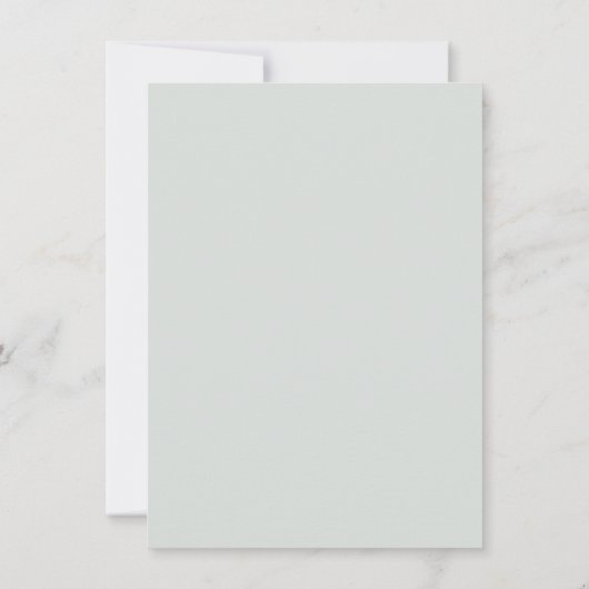 赤面ピンク&バーガンディフローラ金ゴールド緑結婚色 招待状 (裏面)