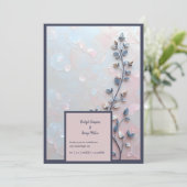 赤面ピンク&パール調ボタニカルブランチ結婚ズ (スタンド正面)
