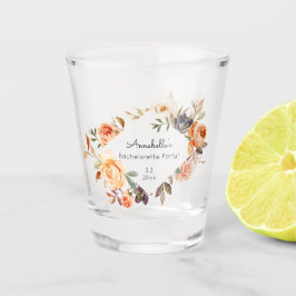 赤面ピンク&ピーチバチェロレッテ ショットグラス