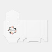 赤面ピンク、ブラックおよび金ゴールドフローラブライダルシャワー フェイバーボックス (折り畳みなし)