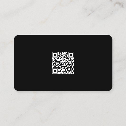 赤面ピンク&ブラックプロフェッショナル実在エステートフォト 名刺 (裏面)